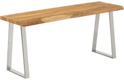 vidaXL tömör akácfa pad természetes éllel 105 cm (372755)