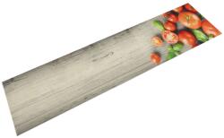 vidaXL mosható paradicsommintás bársony konyhaszőnyeg 60 x 300 cm (4005622)