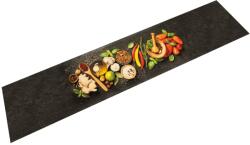 vidaXL mosható fűszermintás bársony konyhaszőnyeg 60 x 300 cm (4005616)