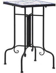 vidaXL kék és fehér kerámia mozaik kisasztal (46710)