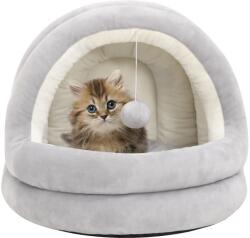 vidaXL szürke-krémszínű macskaágy 40 x 40 x 35 cm (171397)