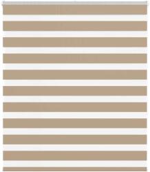 vidaXL zebrafüggönnyel homokbarna szövetszélesség 125, 9 cm poliészter (4014553)