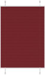vidaXL pliszírozott redőny Bordeaux piros 95x150 cm szövetszélesség (4015244)