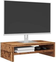 vidaXL Régi fa forgácslap monitorállvány 42 x 24 x 13 cm (855796)
