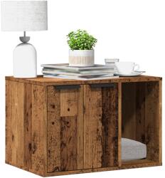 vidaXL antik fa színű szerelt fa macskaalomdoboz 60 x 40 x 40 cm (857731)