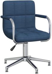 vidaXL kék szövetborítású forgó étkezőszék (3088066)