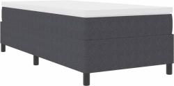 vidaXL Platform ágykeret Sötétszürke 100 x 200 cm szövet (3337393)