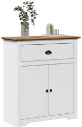 vidaXL előszobaszekrény "BODO" 80x35x90 cm-es fehér és barna színben (4016867)