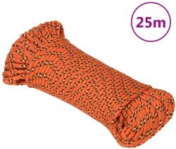 vidaXL narancssárga polipropilén hajókötél 4 mm 25 m (152645)
