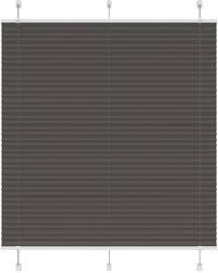 vidaXL pliszírozott redőny fekete 115x100 cm szövetszélesség 114, 4 cm (4015129)