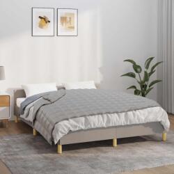 vidaXL szürke szövet súlyozott takaró 120 x 180 cm 5 kg (350716)