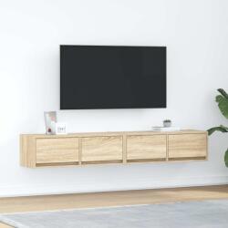 vidaXL 2 db sonoma tölgy színű szerelt fa TV-szekrény 80x31x25, 5 cm (861513)