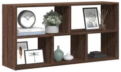 vidaXL barna tölgy színű szerelt fa fali polc 100 x 25 x 50 cm (853278)