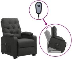 vidaXL sötétszürke szövet felállást segítő fotel (3093478)