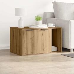 vidaXL kézműves tölgy színű szerelt fa macskaalomdoboz 80 x 50 x 45 cm (857741)