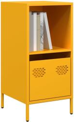 vidaXL mustársárga hidegen hengerelt acél tálalószekrény 35x39x73, 5 cm (851355)