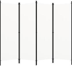 vidaXL fehér 4 paneles paraván 200 x 180 cm (320719)
