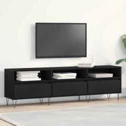 vidaXL TV szekrény fiókkal Fekete tölgy 150 x 30 x 44, 5 cm Faanyag (862877)