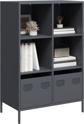 vidaXL antracitszürke acél magasszekrény 68 x 39 x 103, 5 cm (851384)