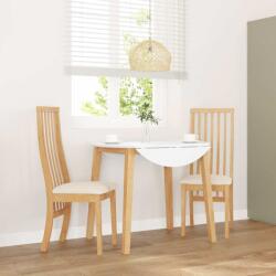 vidaXL 2 db tömörfa gumiból készült étkezőszékek párnákkal (4102455)