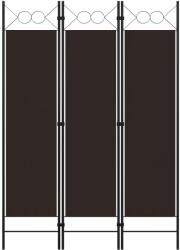 vidaXL barna 3 paneles paraván 120 x 180 cm (320700)