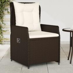 vidaXL 2 db barna polyrattan dönthető kerti szék (368653)