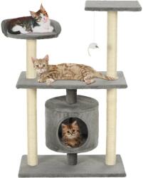 vidaXL szürke macskabútor szizál kaparófákkal 95 cm (170512)