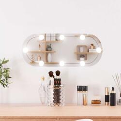 vidaXL ovális üveg falitükör LED fényekkel 20 x 50 cm (3189159)