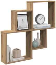 vidaXL fali polc Artisan tölgy 80x15x78, 5 cm Gépelt fa (856611)