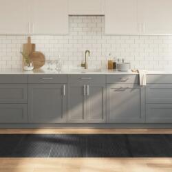 vidaXL négyszögletű szürke bambusz szőnyeg 80 x 500 cm (376796)