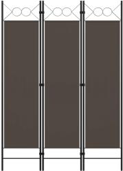 vidaXL antracitszürke 3 paneles paraván 120 x 180 cm (320701)