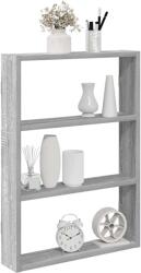 vidaXL szürke sonoma színű szerelt fa fali polc 43 x 9 x 60 cm (860054)