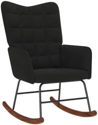vidaXL fekete bársony hintaszék (4016838)