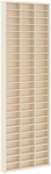 vidaXL Fali Kiállító Doboz polcokkal Bézs 30 x 4, 5 x 96 cm Faanyag (42015613)