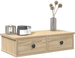 vidaXL Falipolc fiókokkal sonoma tölgy 60x28x15 cm műszaki fa (859943)