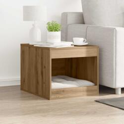 vidaXL kézműves tölgy színű szerelt fa macskaalomdoboz 47 x 59 x 42 cm (857768)