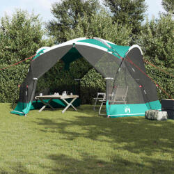 vidaXL Szúnyoghálós sátor tetővel Tengeri Zöld 434 x 434 x 230 cm (4100695)