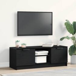 vidaXL TV szekrény Fekete tölgy 102 x 32 x 35.5 cm Faanyag (862747)