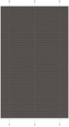 vidaXL pliszírozott redőny fekete 120x200 cm szövetszélesség 119, 4 cm (4015164)