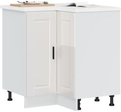 vidaXL Porto magasfényű fehér szerelt fa Konyha sarokszekrény (853989)
