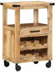 vidaXL Konyhai kocsi Barna 55 x 40 x 80 cm Tömör Mangófát (4019632)