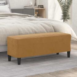 vidaXL barna bársony pad 100 x 35 x 41 cm (349428)