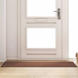 vidaXL Ajtószőnyeg Barna és fekete 60 x 180 cm Polipropilén és vinil (4100778)