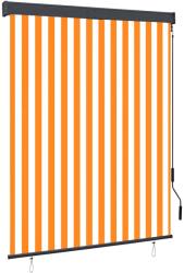 vidaXL fehér és narancssárga kültéri roló 140 x 250 cm (145969)
