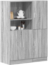 vidaXL 2 részes szürke sonoma színű konyhaszekrény garnitúra (3324147)