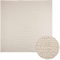 vidaXL ZIZUR krém juta hatású beltéri és kültéri szőnyeg 240x240 cm (4010369)