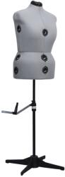 vidaXL szürke női állítható próbababa L-es méret 44-50 (288489)