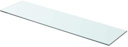 vidaXL Átlátszó üvegpolc 80x20 cm (243834)