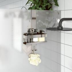 vidaXL szálcsiszolt 304 rozsdamentes acél felakasztható zuhanypolc (4004901)