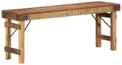 vidaXL pad Természetes 110 x 35 x 46 cm Újrahasznosított Régi Fa (4019621)